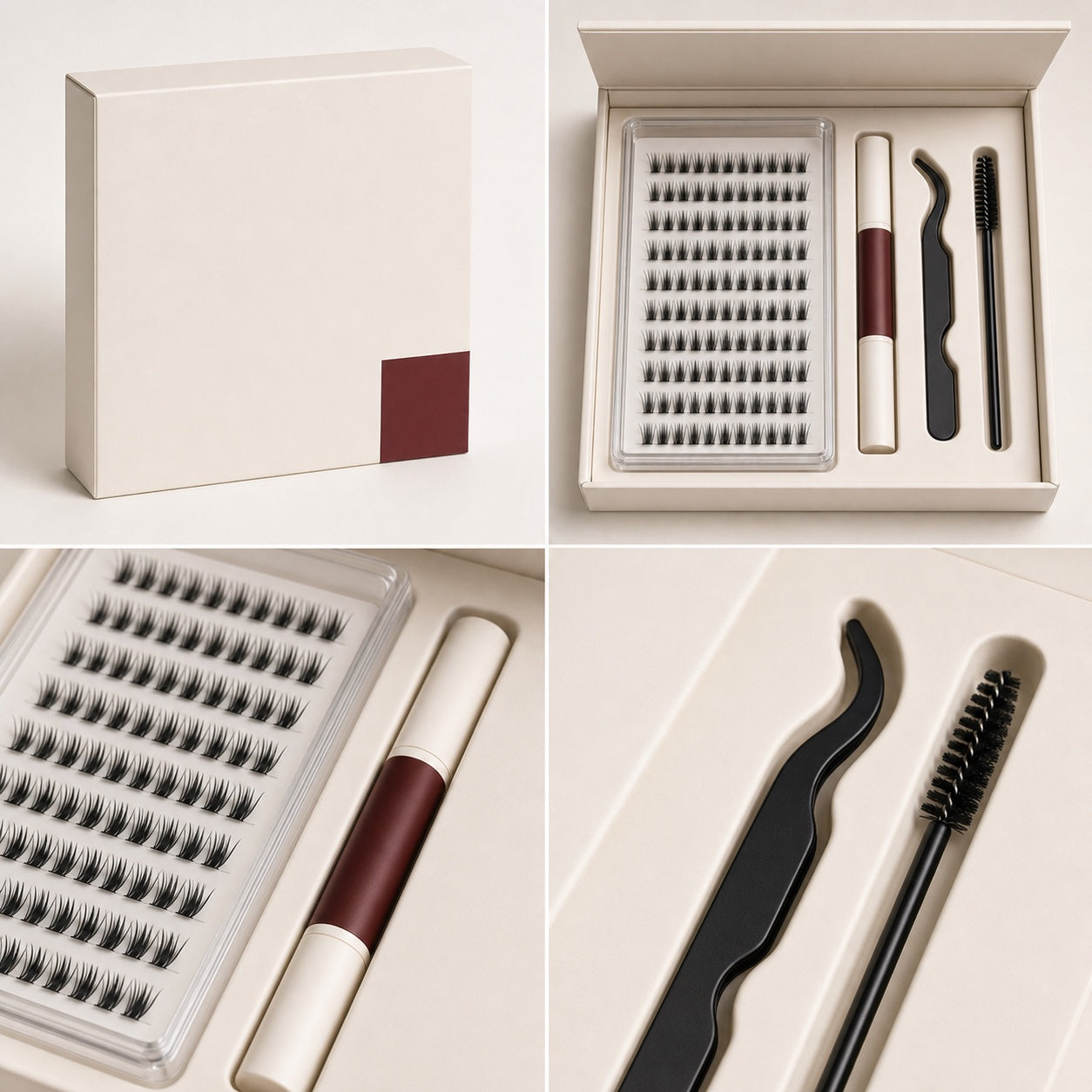 Starter kit tray with lashes and tools — primary kit photo