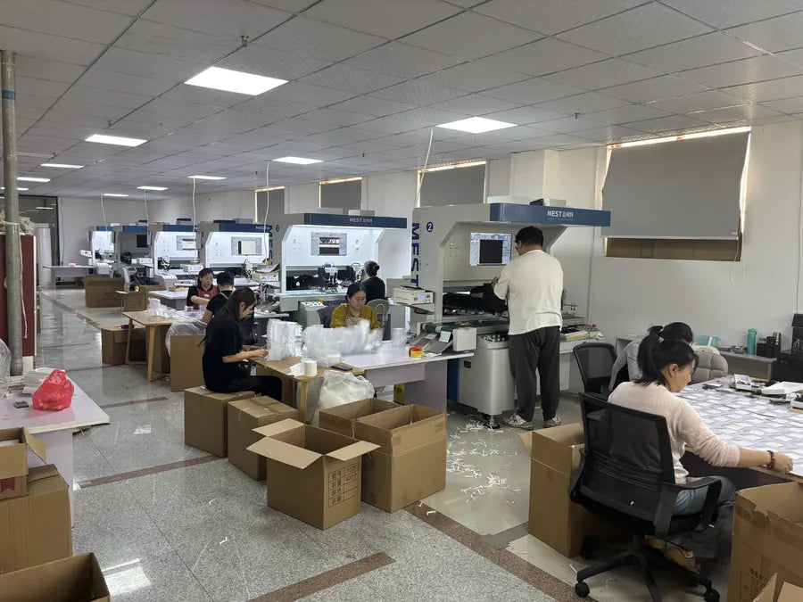 mythnote factory making scene — real process photo